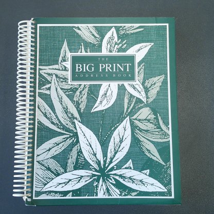 Big Print Address Book