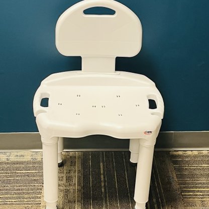 SHOWER CHAIR W/BACKREST