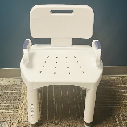 SHOWER CHAIR W/BACKREST