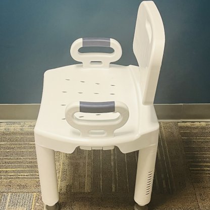 SHOWER CHAIR W/BACKREST