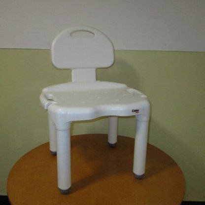 Shower chair with back