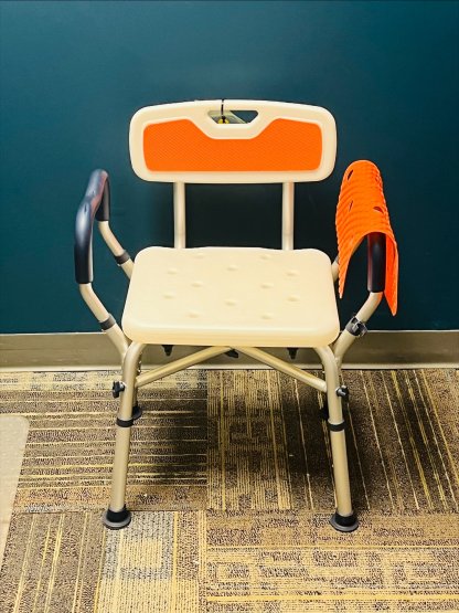 SHOWER CHAIR W/ BACK AND ARMS