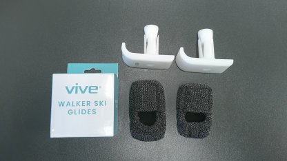 walker ski glides with covers