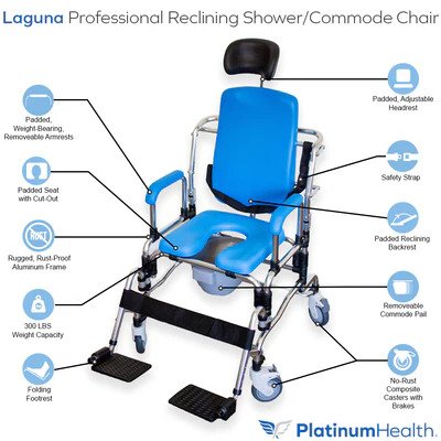 SHOWER/COMMODE CHAIR