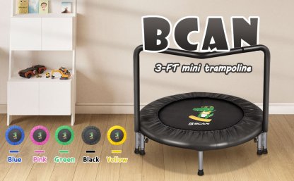mini trampoline stock photo