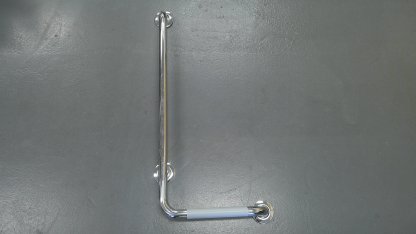 L shaped grab bar