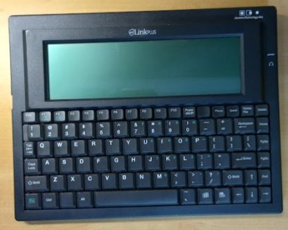 black keyboard with built in screen 