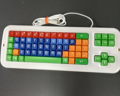 Top-down view of big key keyboard