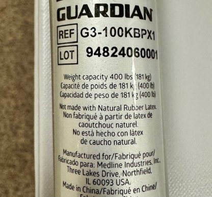 Bath Bench manufacturer label