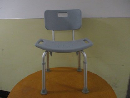 Shower chair with backrest