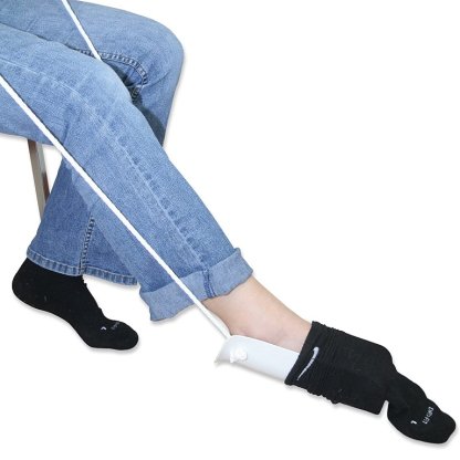 Mobility Aid--Sock Aid, Foam Handles