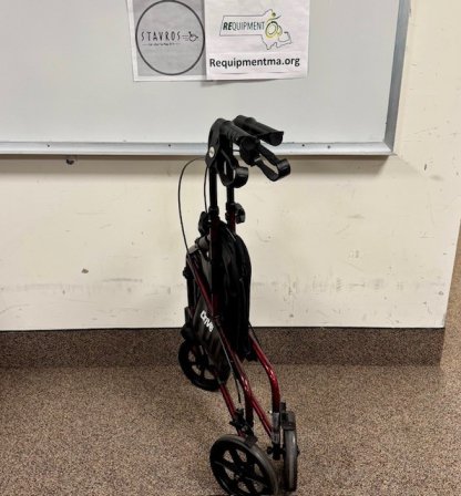 3 Wheel Rollator folded up
