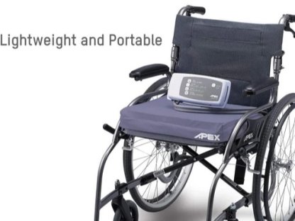 photo of cushion on wheelchair