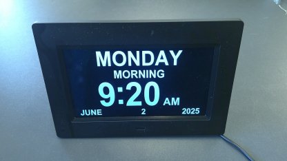 Digital Calendar Day Alarm Clock