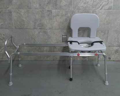 Sliding Transfer Bench with Back