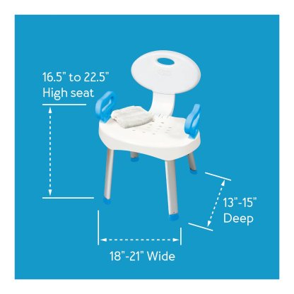 SHOWER CHAIR WITH BACK