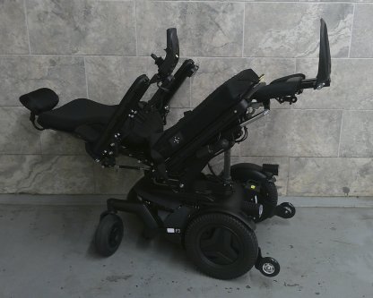 Complex Power Wheelchair 16x20 tilted/reclined/elevated footplates