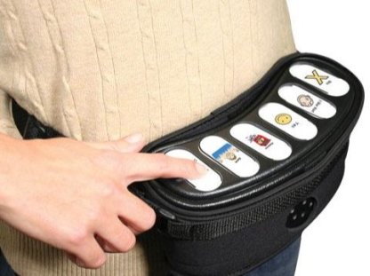 using the neoprene pouch to hold device