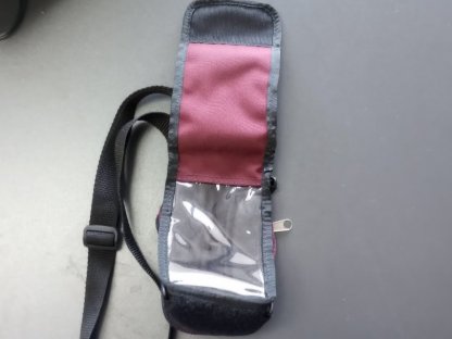 pouch with open flap