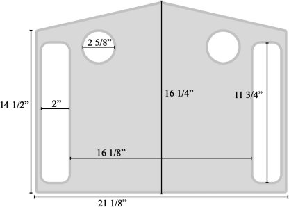 walker tray dimensions