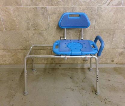 Sliding Transfer Bench with Back