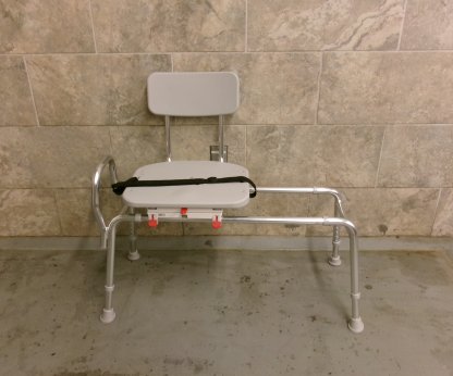 Sliding Transfer Bench with Back