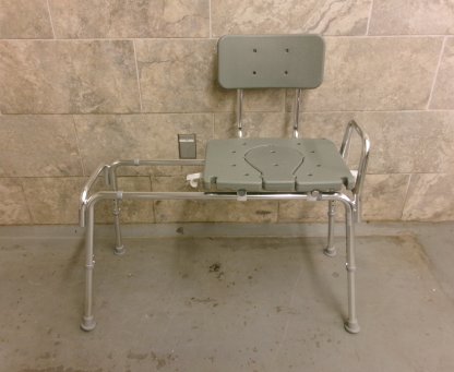 Sliding Transfer Bench with Back