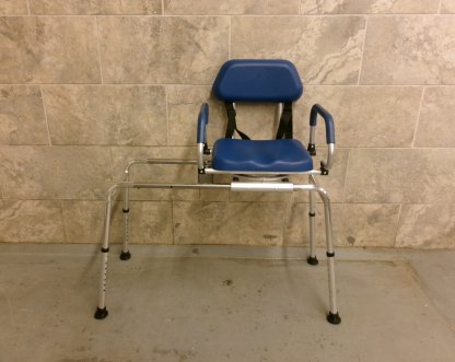 Sliding Transfer Bench with Back