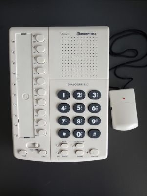 White hands free speaker phone