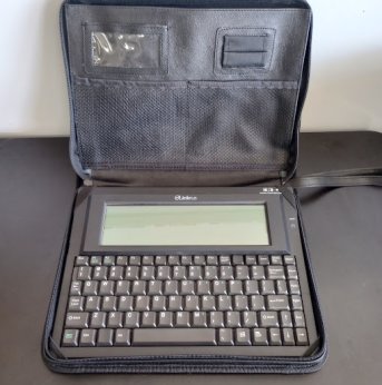 Photo of keyboard in carry case