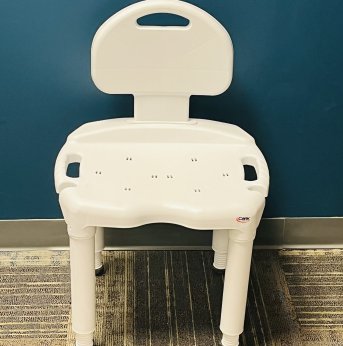 SHOWER CHAIR W/BACKREST