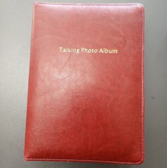 brick red photo album cover