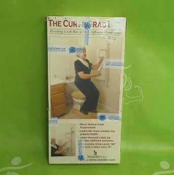 curved grab bar in box