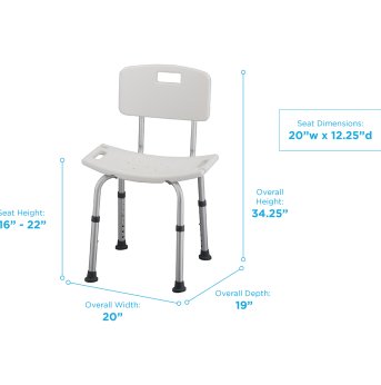SHOWER CHAIR WITH BACK