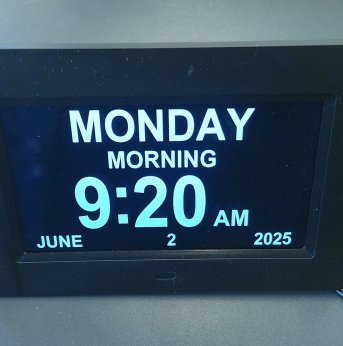 Digital Calendar Day Alarm Clock