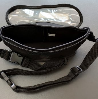 zipper pouch side view