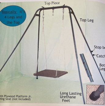 swing frame and platform