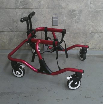 pink pediatric gait trainer size small