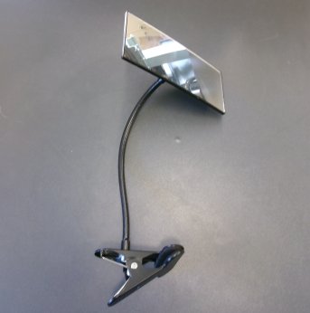 Convex Mirror with Adjustable Clip