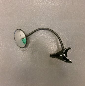 Convex Mirror with Adjustable Clip