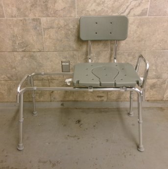 Sliding Transfer Bench with Back