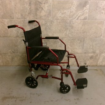 Manual Wheelchair 18x16 - Transport Chair