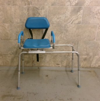 Sliding Transfer Bench with Back