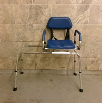 Sliding Transfer Bench with Back