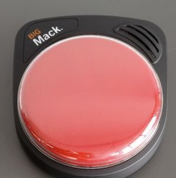 Red circular switch